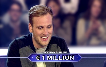 german student wins who wants to be a millionaire with a Rubiks cube question