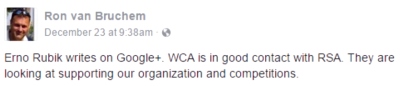ron van burchem wca founder