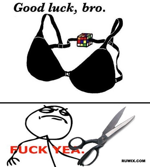 Rubiks bra challenge accepted