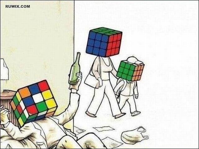 Drunken cube