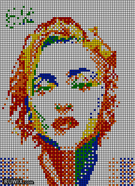 rubiks mosaic madonna