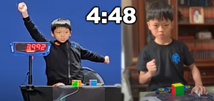 Yiheng Wang sets 4.48 seconds