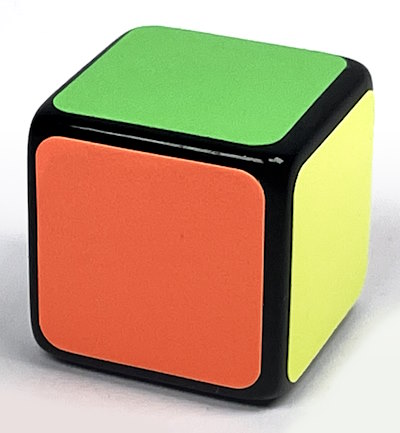 1x1x1 rubiks cube solved